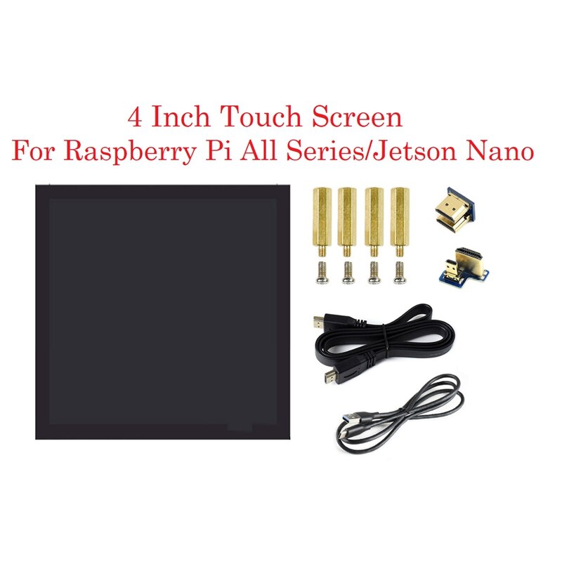 Waveshare 4 Inch For Raspberry Pi Series IPS Touch Screen Capacitive Monitor 720X720 LCD Display For Raspberry Pi 4B Jetson Nano
